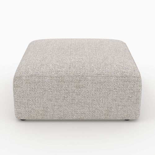 Pouf Carré Pour Canapé Modulable En Tissu Beige - Hestia