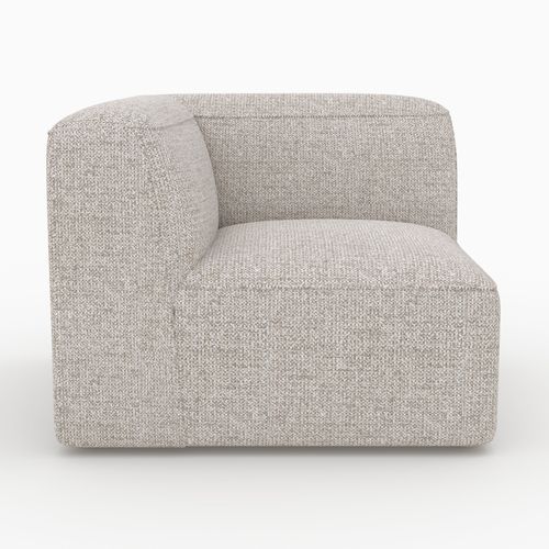 Angle Interchangeable Pour Canapé Modulable En Tissu Beige - Hestia