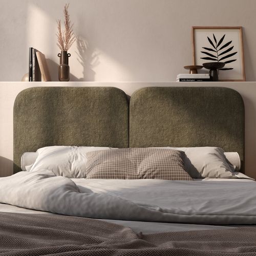 Tête De Lit En Tissu Vert Olive 160 Cm - Etna