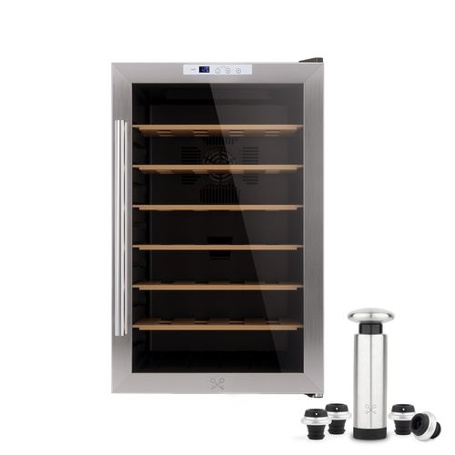 Cave De Conservation Et Pompe Sous Vide Pour Vin Encastrable - Cavc28+wom440