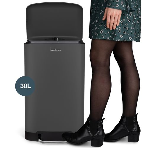 Poubelle à Pédale 30l, Gris Anthracite Édition - N°731