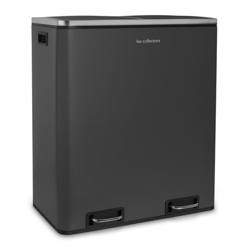 Poubelle à Pédale 2 X 30l, Grey Edition - N°916