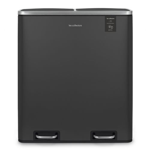 Poubelle à Pédale 2 X 30l, Grey Edition - N°916