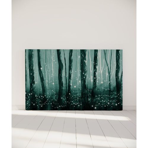 Tête De Lit Déhoussable Lucioles 160x110 Cm Coloris Vert