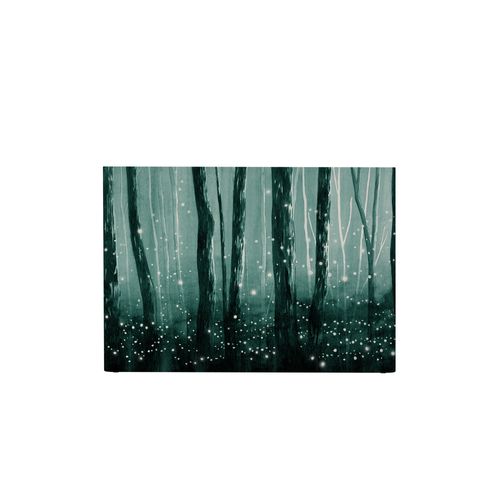 Tête De Lit Déhoussable Lucioles 160x110 Cm Coloris Vert