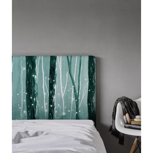 Tête De Lit Déhoussable Lucioles 140x110 Cm Coloris Vert