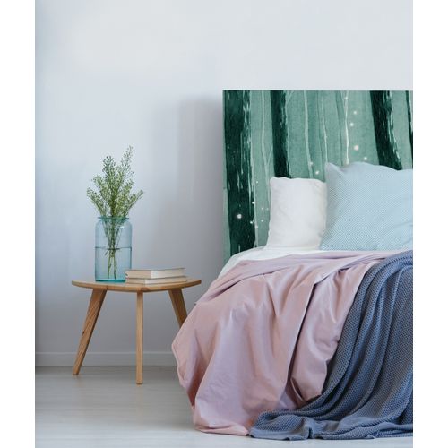 Tête De Lit Déhoussable Lucioles 140x110 Cm Coloris Vert