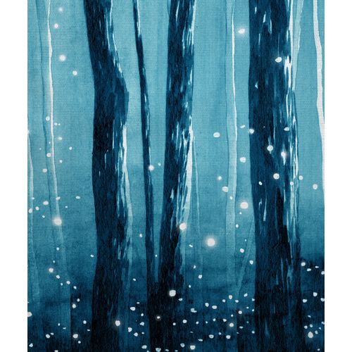 Tête De Lit Déhoussable Lucioles 160x110 Cm Coloris Bleu