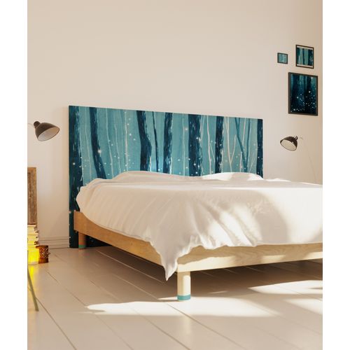 Tête De Lit Déhoussable Lucioles 160x110 Cm Coloris Bleu