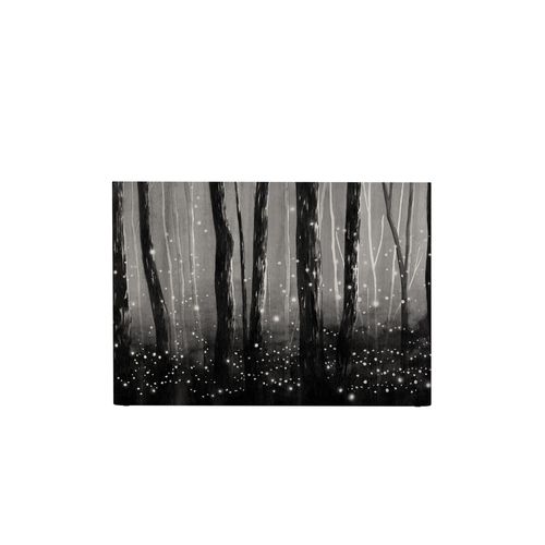 Tête De Lit Déhoussable Lucioles 160x110 Cm Coloris Noir