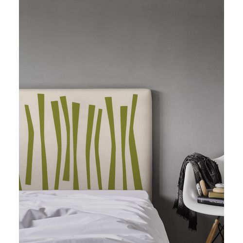 Tête De Lit Déhoussable Palissade 180x110 Cm Coloris Vert