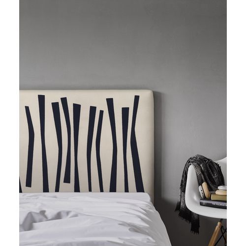 Tête De Lit Déhoussable Palissade 140x110 Cm Coloris Noir