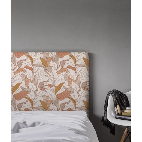 Tête De Lit Déhoussable Toni 140x110 Cm Coloris Rose Pâle