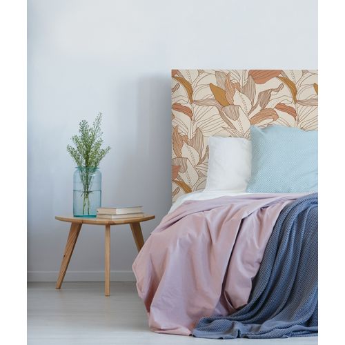 Tête De Lit Déhoussable Toni 140x110 Cm Coloris Rose Pâle