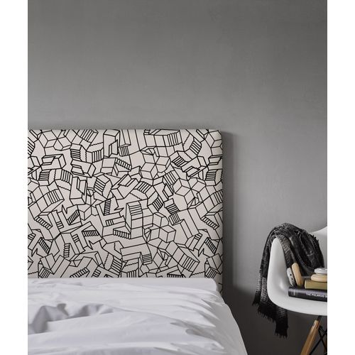 Tête De Lit Déhoussable Simone 140x110 Cm Coloris Blanc