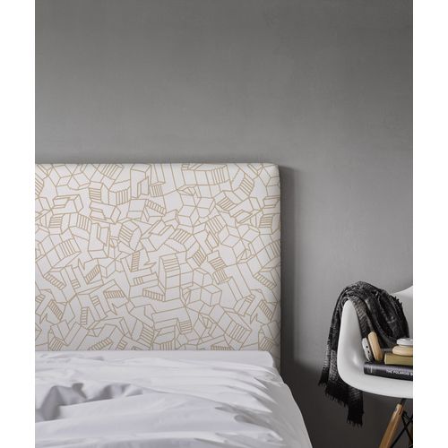 Tête De Lit Déhoussable Simone 140x110 Cm Coloris Beige