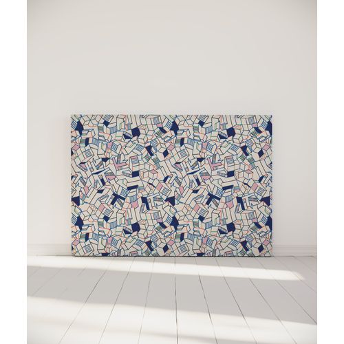 Tête De Lit Déhoussable Simone 160x110 Cm Coloris Bleu