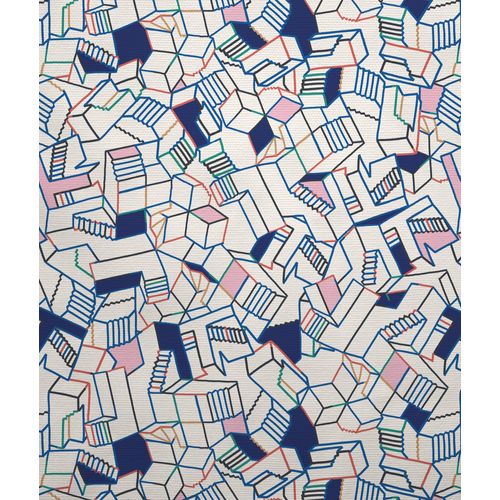 Tête De Lit Déhoussable Simone 140x110 Cm Coloris Bleu