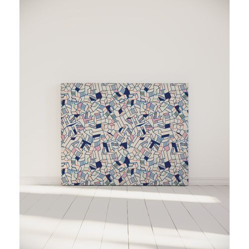 Tête De Lit Déhoussable Simone 140x110 Cm Coloris Bleu