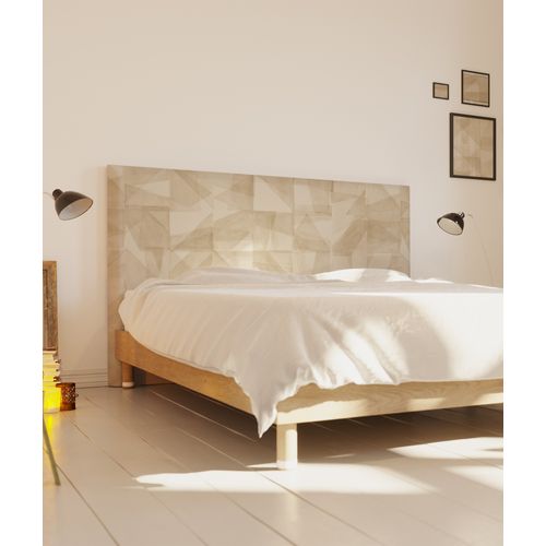 Tête De Lit Déhoussable Mona 140x110 Cm Coloris Beige