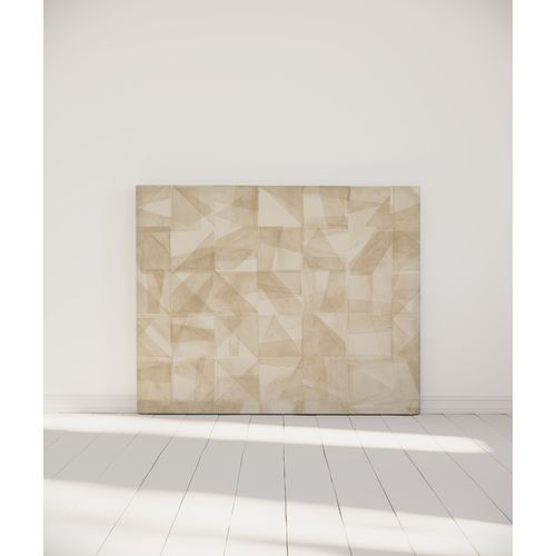 Tête De Lit Déhoussable Mona 140x110 Cm Coloris Beige