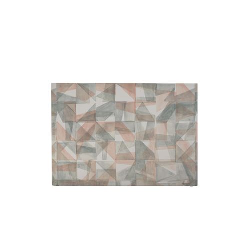 Tête De Lit Déhoussable Mona 140x110 Cm Coloris Bleu