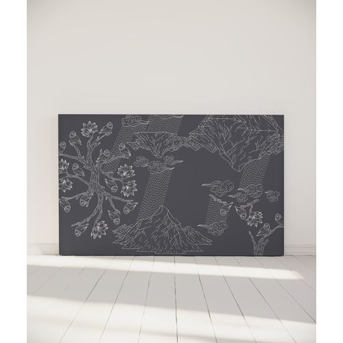 Tête De Lit Déhoussable Norvège 180x110 Cm Coloris Gris