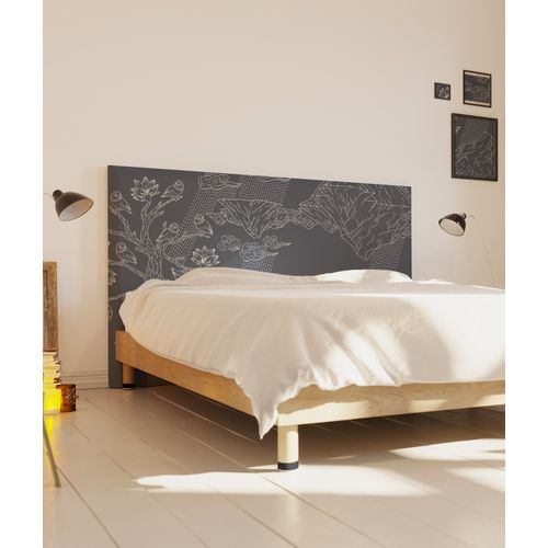 Tête De Lit Déhoussable Norvège 160x110 Cm Coloris Gris