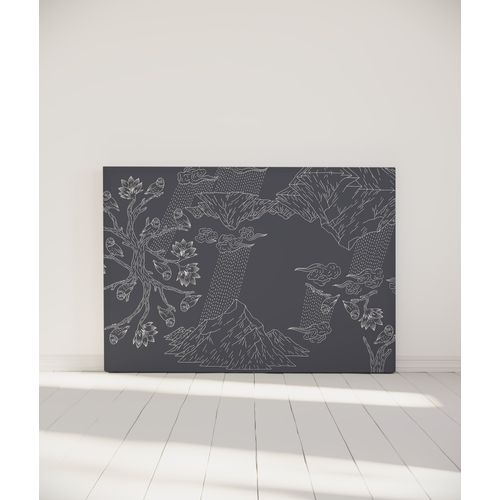 Tête De Lit Déhoussable Norvège 160x110 Cm Coloris Gris