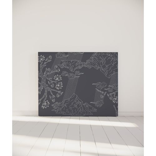 Tête De Lit Déhoussable Norvège 140x110 Cm Coloris Gris