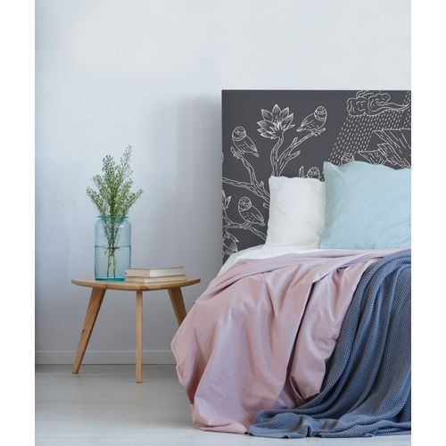 Tête De Lit Déhoussable Norvège 140x110 Cm Coloris Gris