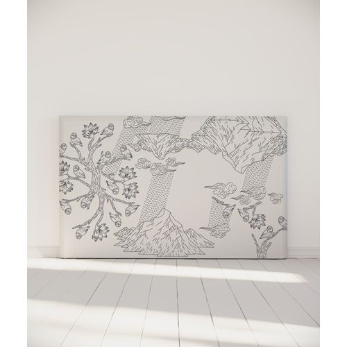Tête De Lit Déhoussable Norvège 180x110 Cm Coloris Blanc