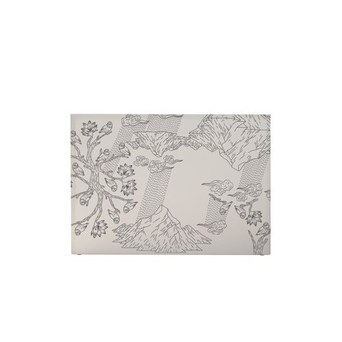 Tête De Lit Déhoussable Norvège 180x110 Cm Coloris Blanc