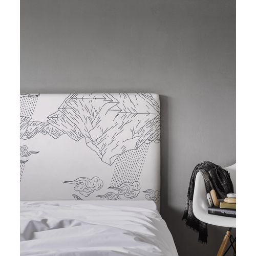 Tête De Lit Déhoussable Norvège 160x110 Cm Coloris Blanc