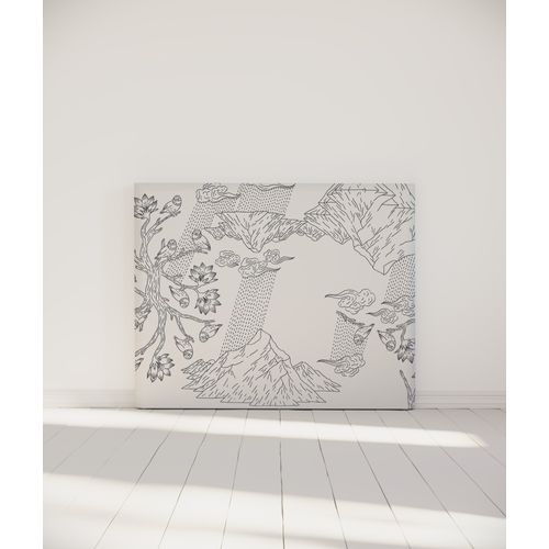 Tête De Lit Déhoussable Norvège 140x110 Cm Coloris Blanc