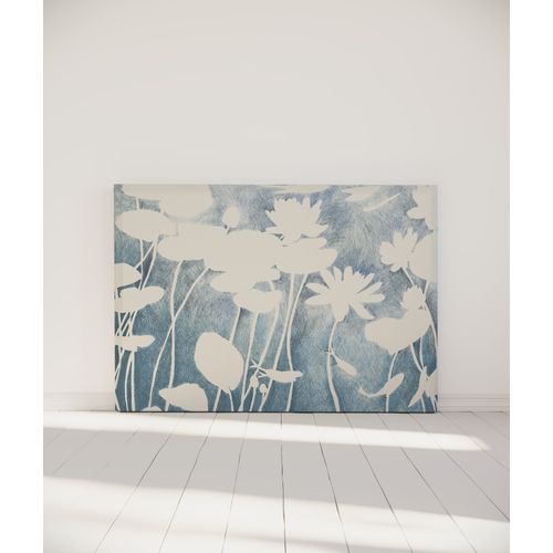 Tête De Lit Déhoussable Haku 160x110 Cm Coloris Bleu