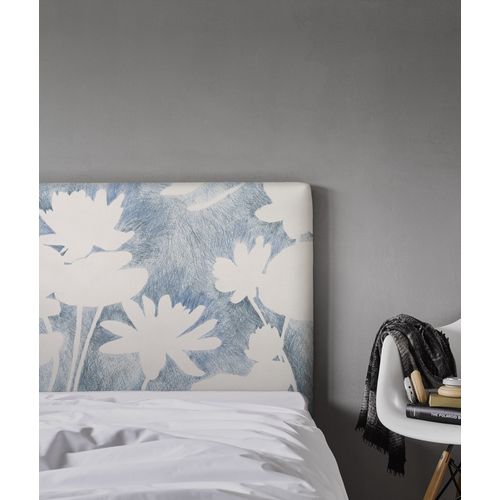 Tête De Lit Déhoussable Haku 160x110 Cm Coloris Bleu