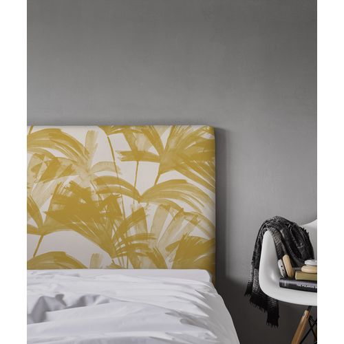 Tête De Lit Déhoussable Anni 140x110 Cm Coloris Jaune