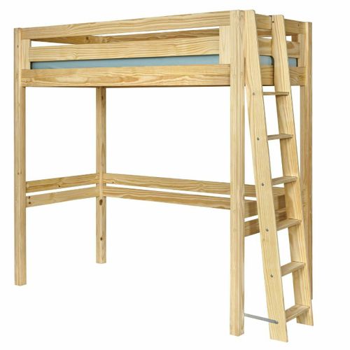 Lit Mezzanine 2 Places 120x190 Cm Orsai Bois Naturel