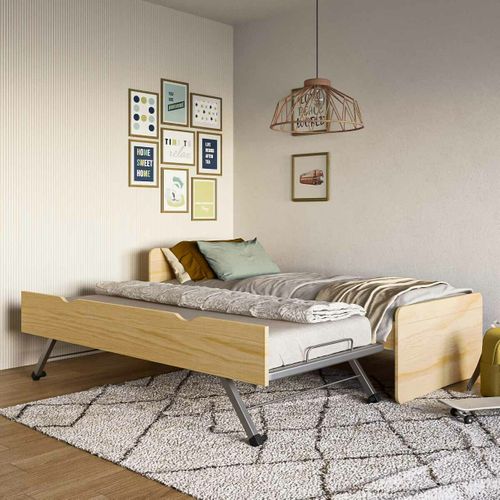 Lit Gigogne 90x200 Cm Lilow  Bois