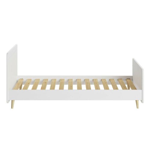 Pack Lit Enfant Avec Pieds Et Matelas 90x190 Cm Lilow  Blanc