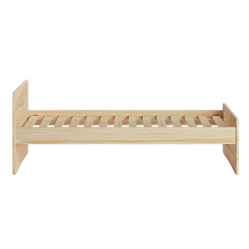 Pack Lit Avec Matelas 90x190 Cm Lilow Bois