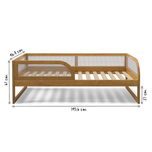 Pack Lit Enfant Montessori Avec Matelas 90x190 Cm Laya  Noisette
