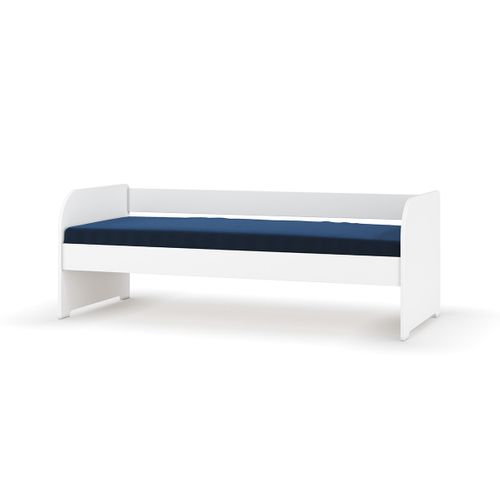 Lit Banquette Avec Matelas 80x190 Cm Ezra  Blanc