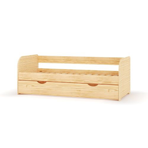 Lit Banquette Gigogne 80x200 Cm Ezra  Bois