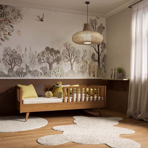 Lit Enfant Montessori 90x190 Cm Romeo  Noisette