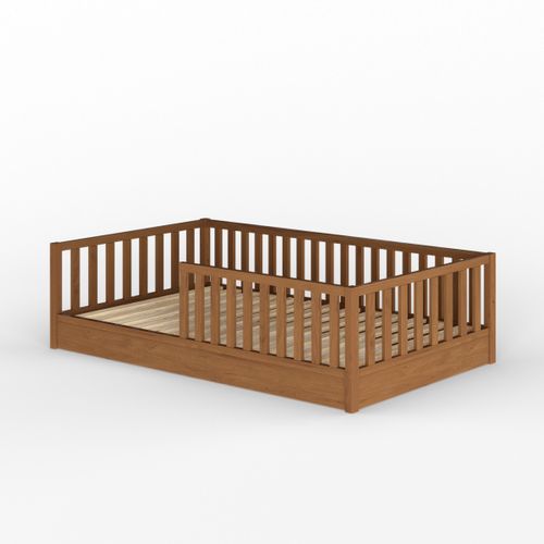 Lit Enfant Montessori 90x190 Cm Romeo  Noisette