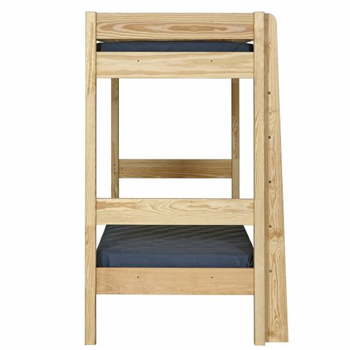 Lit Superposé 90x190 Cm Clem  Bois Naturel