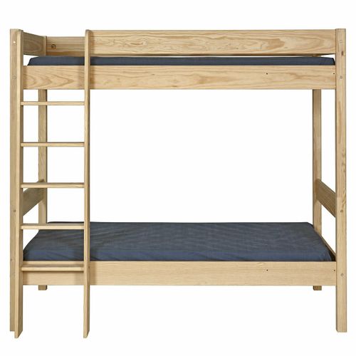 Lit Superposé 90x190 Cm Clem  Bois Naturel