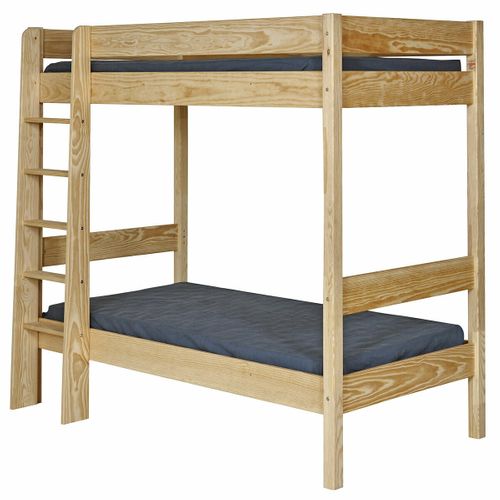 Lit Superposé 90x190 Cm Clem  Bois Naturel